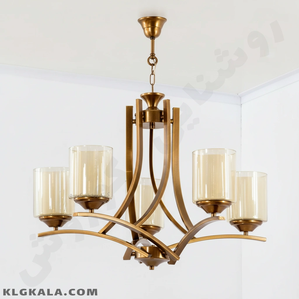 klg-la-l-0161-04 لوستر لهستانی مدل آسا کد 7055 - قابل انتخاب از 3 تا 8 شاخه - Image 1