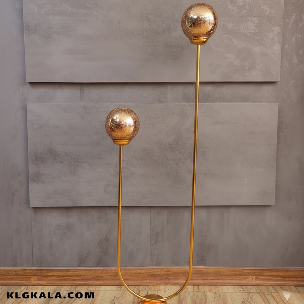 klg-mu-a-0008-2 آباژور ایستاده کنارسالنی مولکولی 2 شعله مدل U - Image 1