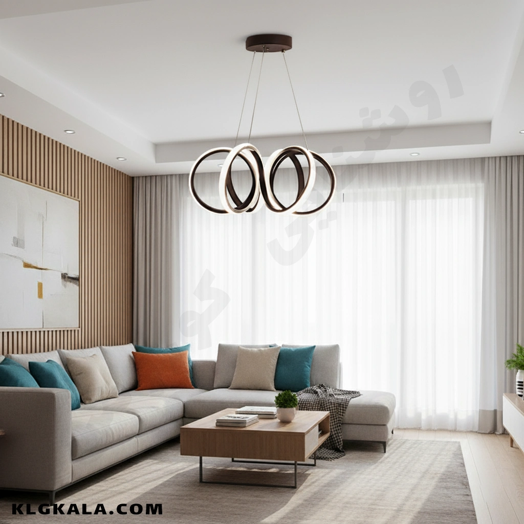 klg-smd-l-0025-1 لوستر مدرن اس ام دی مدل گل 6 پر - Image 1