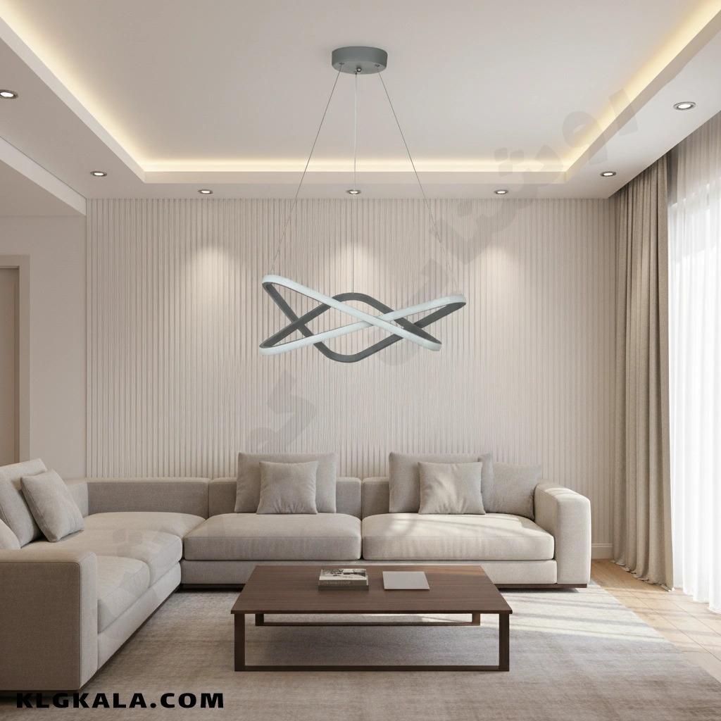 klg-smd-l-0035-3 لوستر مدرن اس ام دی مدل ستاره مثلثی - Image 1