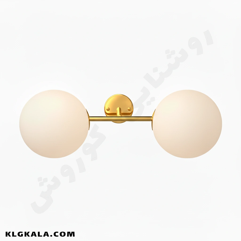 klg-mu-d-0255-2 دیوارکوب مولکولی خطی 2 شعله - Image 1