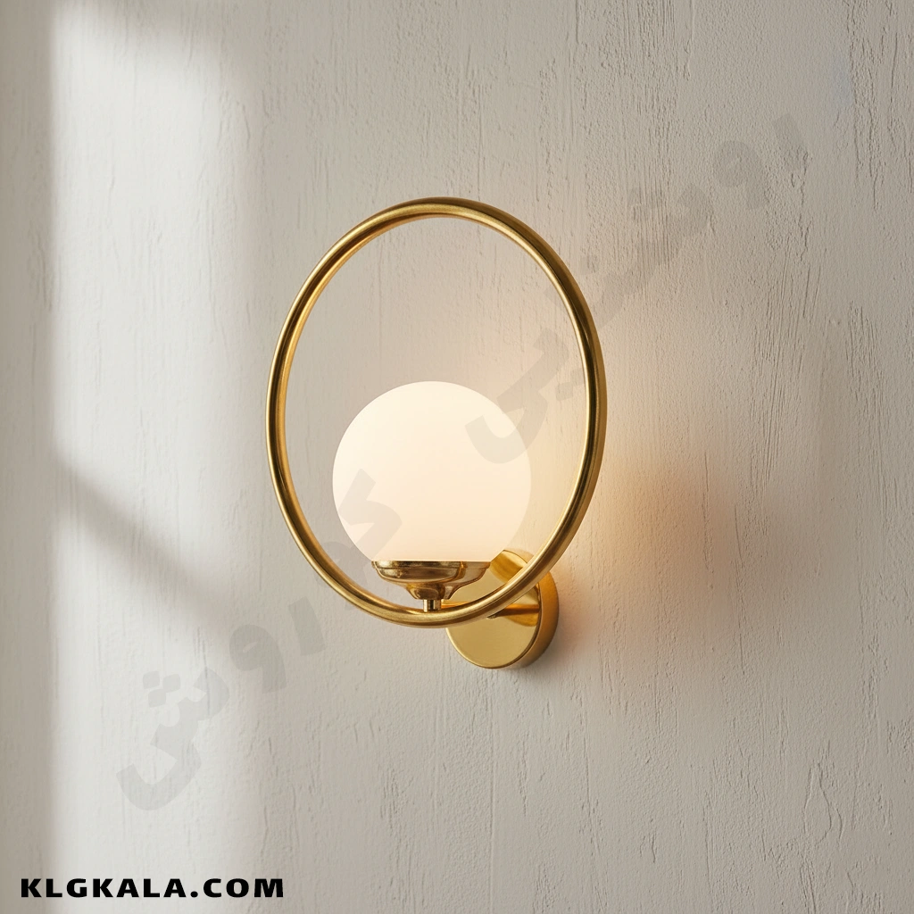 klg-mu-d-0330-2 دیوارکوب مولکولی 1 شعله طرح حلقه - Image 1