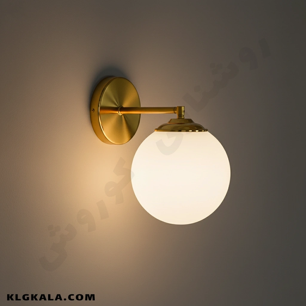 klg-mu-d-0331-1 دیوارکوب مولکولی 1 شعله طرح خطی - Image 1