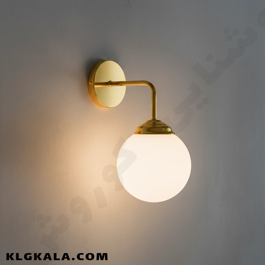 klg-mu-d-0332-4 دیوارکوب مولکولی 1 شعله طرح L - Image 1