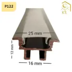 لاین نوری چراغ خطی توکار LED رویه 25 ارتفاع 12 میلیمتری کد 22 - تصویر 3