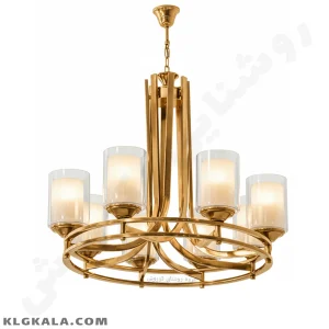 لوستر لهستانی مدل عصایی دو رینگ کد 5030 - قابل انتخاب از 3 تا 8 شاخه - Image 4