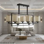 لوستر لهستانی 8 شعله مدل ثنا کد 6015