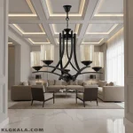 لوستر لهستانی مدل آسا کد 7055 - قابل انتخاب از 3 تا 8 شاخه - تصویر 2