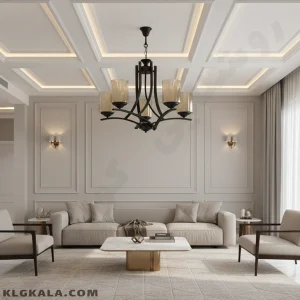 لوستر لهستانی مدل آسا کد 7055 - قابل انتخاب از 3 تا 8 شاخه - Image 3