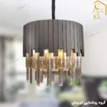 لوستر کریستالی کاردی مدل ناهید ( قابل انتخاب از قطر 30 تا 70 )