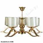 لوستر لهستانی مدل شایان کد 5015 - قابل انتخاب از 3 تا 8 شاخه