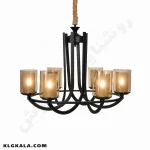 لوستر لهستانی مدل عصایی تک رینگ کد 5035 - قابل انتخاب از 3 تا 8 شاخه - Image 4