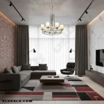 لوستر لهستانی مدل عصایی دو رینگ کد 5030 - قابل انتخاب از 3 تا 8 شاخه - Image 3