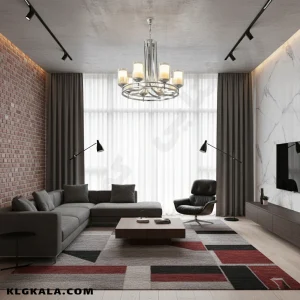 لوستر لهستانی مدل عصایی دو رینگ کد 5030 - قابل انتخاب از 3 تا 8 شاخه - Image 3