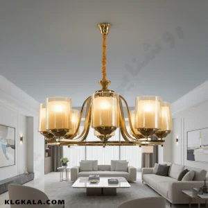 لوستر لهستانی مدل ماهان کد 5040 - قابل انتخاب از 4  تا 9 شعله - Image 3