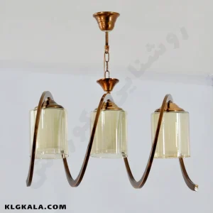 لوستر لهستانی مدل فنری رو به پایین - قابل انتخاب از 1 تا 6 شاخه - Image 5