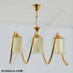 لوستر لهستانی مدل فنری رو به پایین - قابل انتخاب از 1 تا 6 شاخه - تصویر 4