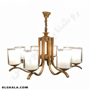 لوستر لهستانی مدل تابان - قابل انتخاب از 3 تا 8 شاخه - Image 5