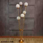 آباژور ایستاده کنارسالنی مولکولی 6 شعله مدل گل - تصویر 3