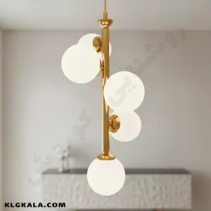 لوستر آویز مولکولی کنار سالنی ثابت 5 شعله - Image 5