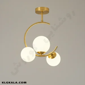 لوستر مولکولی 3 شعله طرح ماه - Image 4