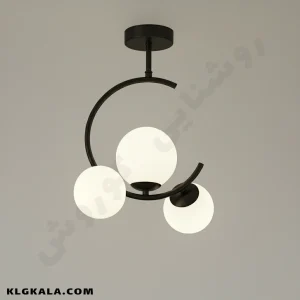 لوستر مولکولی 3 شعله طرح ماه - Image 5