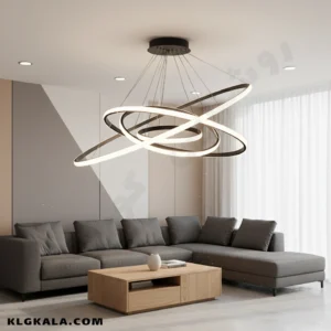 لوستر مدرن اس ام دی مدل 4 حلقه گرد ( 90 - 70 - 50 - 30 ) - Image 3