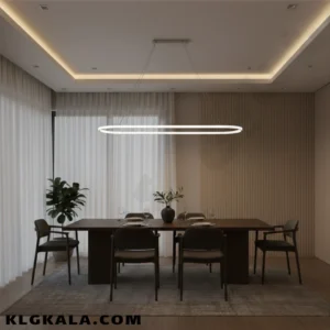 لوستر مدرن اس ام دی مدل بیضی بالا کانتری - Image 4