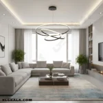 لوستر مدرن اس ام دی مدل حلقه ای سه طبقه قطر 90 - 70 - 50 - Image 3
