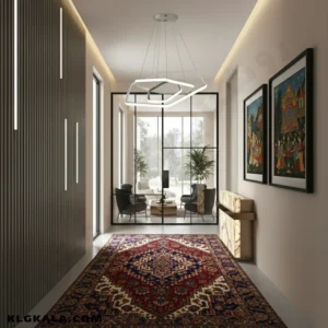 لوستر مدرن اس ام دی مدل شش ضلعی 3 طبقه - Image 4