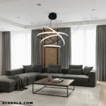 لوستر مدرن اس ام دی مدل حلقه ای چهار طبقه قطر 60 - 50 - 40 - 30 - تصویر 4