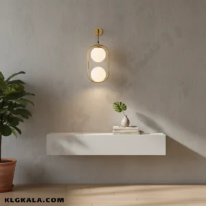 دیوارکوب مولکولی بیضی 2 شعله - Image 3